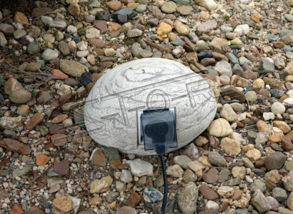 Stein für Steckdose Außen Steckdoesen Dekoration Deko Garten